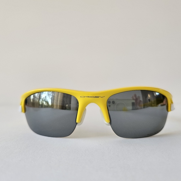 Oakley Fast Jacket  Sunglasses Lemon peel polarized black extra brown lens case - Picture 2 of 16